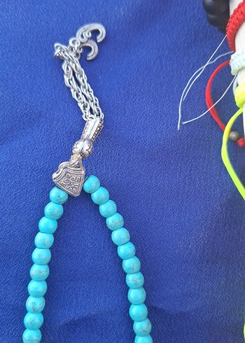 Bohem Tarz Turkuaz Erkek Tesbih - Görsel 2