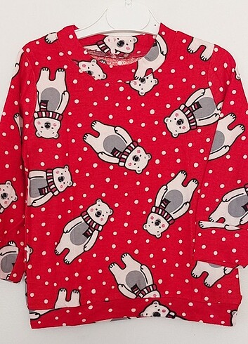 Pamuklu Süet Pijama Takımı 