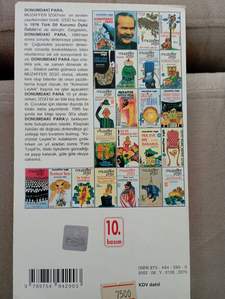 Muzaffer İzgü - Donumdaki Para Öykü Kitabı - Görsel 2