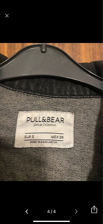 s Beden gri Renk pull&Bear ceket
