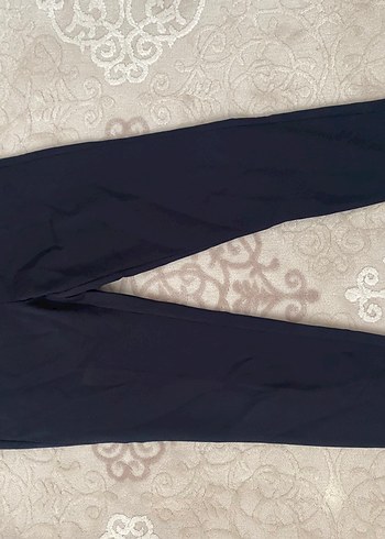 ZARA Lacivert Kadın Normal Kesim Kumaş Pantolon