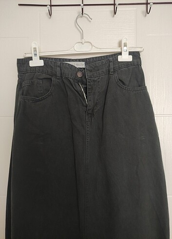 denim uzun etek