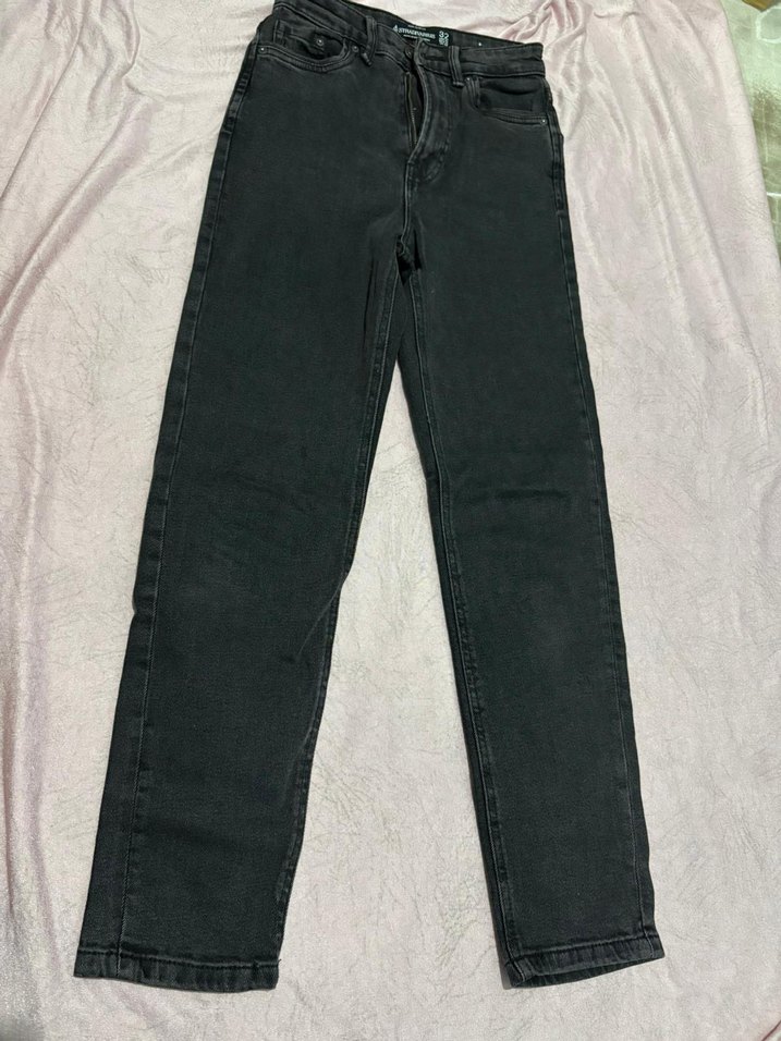 Siyah Mini Denim Kadın Kot - Görsel 4