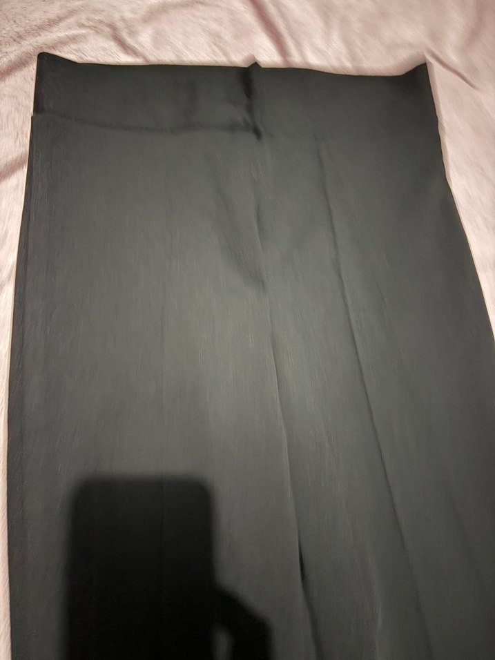 Kadın Siyah Midi Kumaş Pantolon - Görsel 3