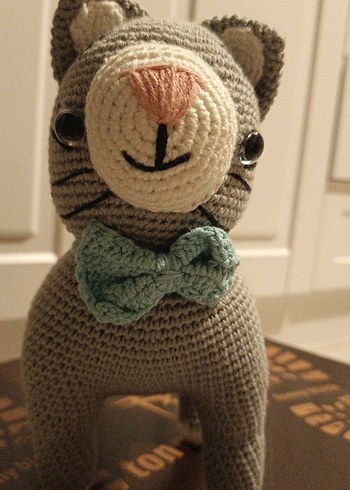 Kedi Amigurumi Organik Oyuncak El Yapımı - Görsel 4