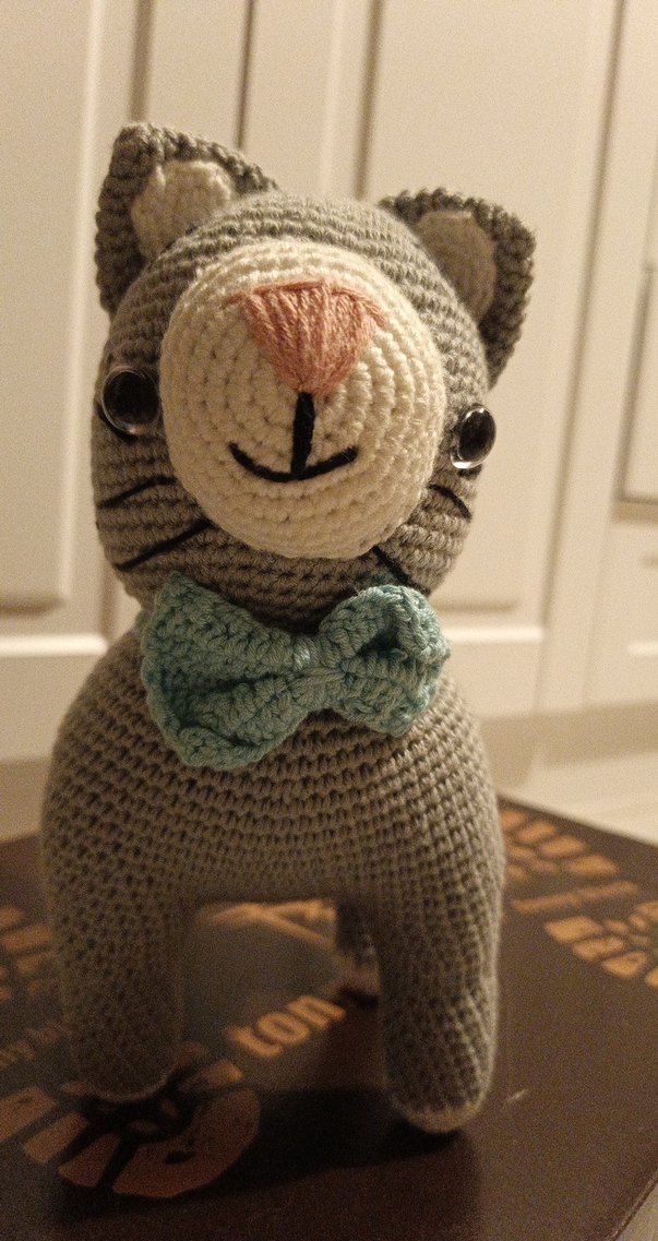 Kedi Amigurumi Organik Oyuncak El Yapımı - Görsel 4