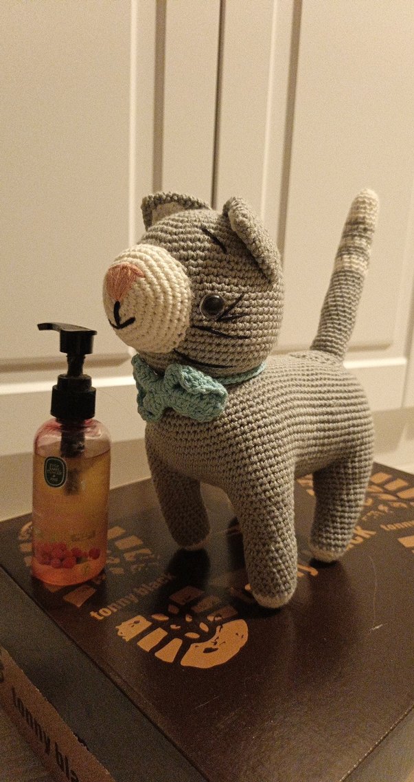 Kedi Amigurumi Organik Oyuncak El Yapımı - Görsel 2