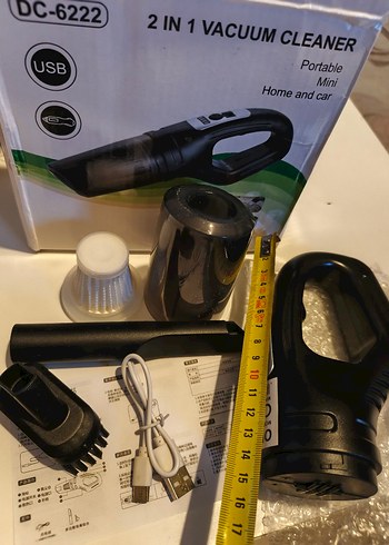 USB Şarjlı Mini 2'si 1 Arada Taşınabilir Elektrikli Süpürge - Görsel 2