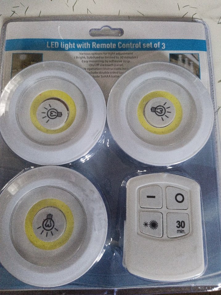 3'lü Led Pilli Aydınlatma Kumandalı Set - Görsel 3