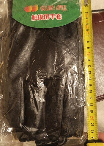 Dokunmatik Ekrana Uyumlu Suni Deri Eldiven Unisex - Görsel 3