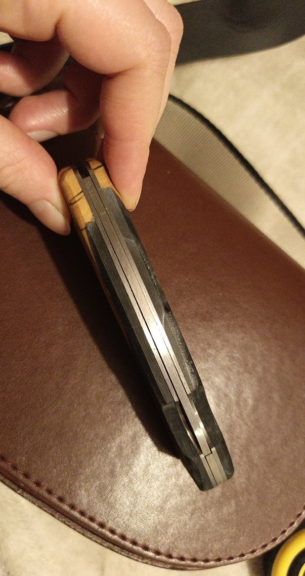 Ahşap Saplı Sırttan Kilitli Sıfır Çakı - Görsel 4