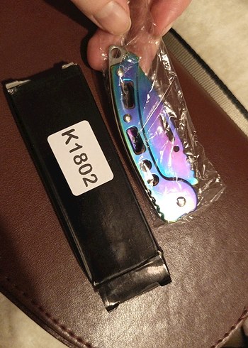 Alaska Gökkuşaklı K1802 Kemer Klipsli Cam Kırmalı Cep Çakı - Görsel 5