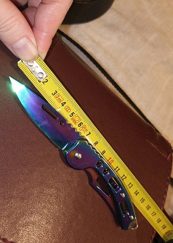 Alaska Gökkuşaklı K1802 Kemer Klipsli Cam Kırmalı Cep Çakı - Görsel 3