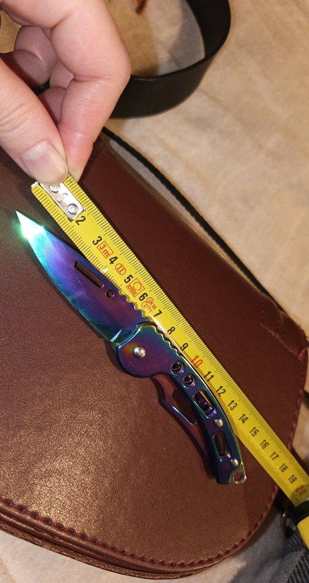 Alaska Gökkuşaklı K1802 Kemer Klipsli Cam Kırmalı Cep Çakı - Görsel 3