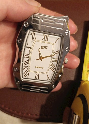 Saat Şeklinde Çakmak Pürmüzlü Rüzgara Dayanıklı Gümüş Renk - Görsel 5