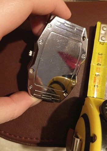 Saat Şeklinde Çakmak Pürmüzlü Rüzgara Dayanıklı Gümüş Renk - Görsel 4