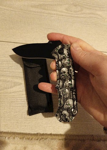 Buck Yarı Otomatik İthal Çakı Kılıfıyla Birlikte - Görsel 2