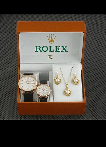 Rolex Sevgili Takı Saat Set