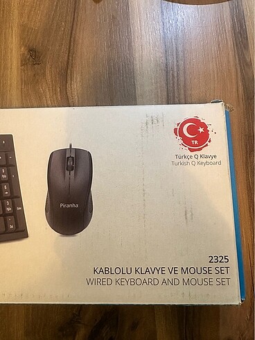 Piranha kablolu klavye mouse set - Görsel 5