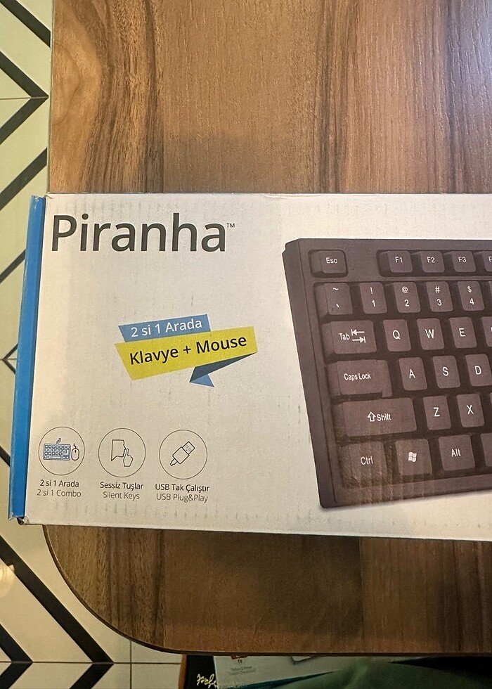 Piranha kablolu klavye mouse set - Görsel 4