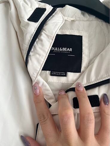 m Beden beyaz Renk PULL&BEAR mont