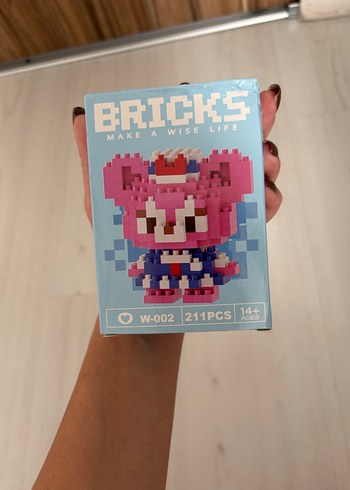 Bricks pembe sevimli lego blok