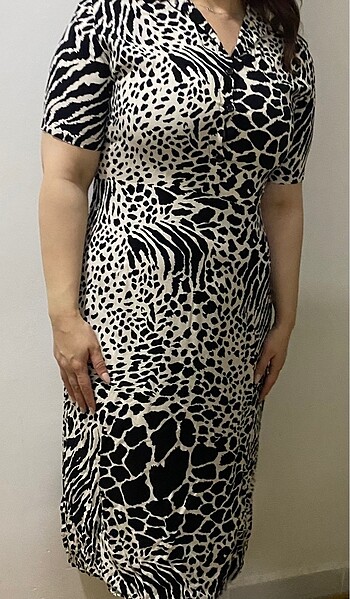 l Beden Zebra desen elbise