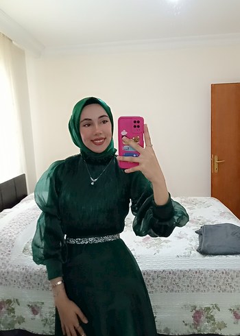 s Beden yeşil boydan abiye