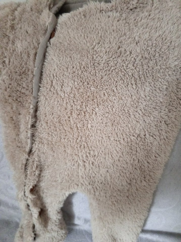 Gri Kürklü Bebek Tulumu - Görsel 3