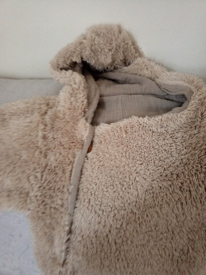 Gri Kürklü Bebek Tulumu - Görsel 2