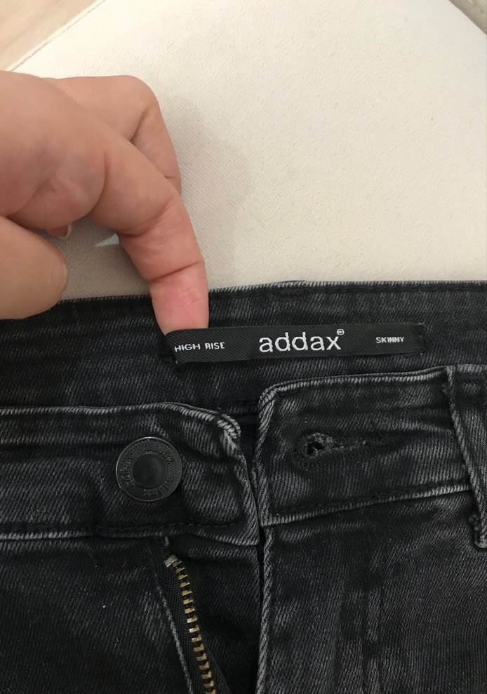 Siyah/Füme  Regular Fit Kadın Kot Pantolon - Görsel 3