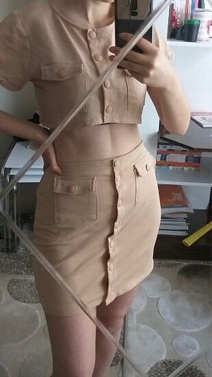 Crop etek takım
