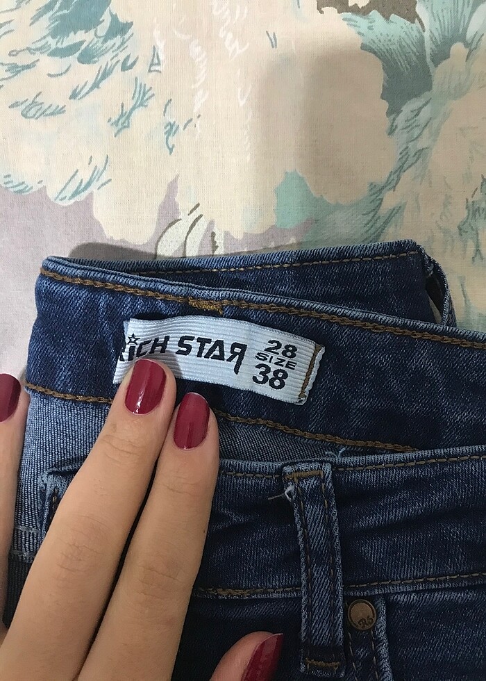 İspanyol paça kot pantolon - Görsel 3