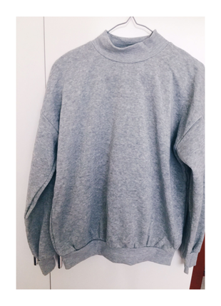 Diğer Gri boğazlı sweatshirt