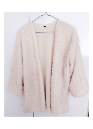 H&M H&M divided krem renk peluş hırka