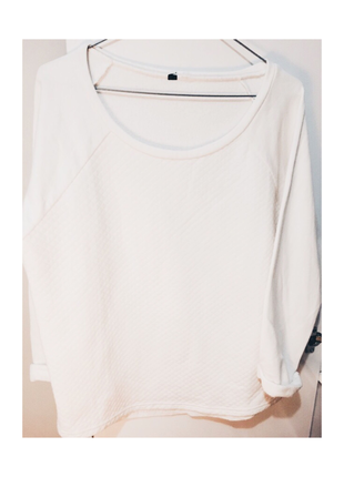 H&M desenli beyaz sweatshirt