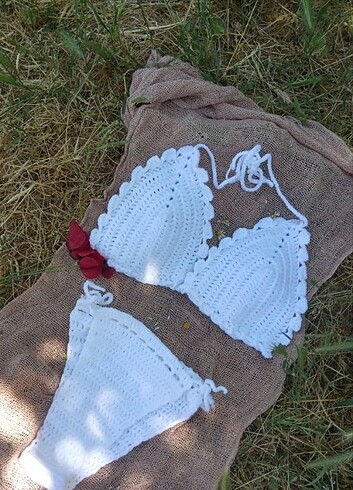 Trendyol & Milla Beyaz örgü bikini 