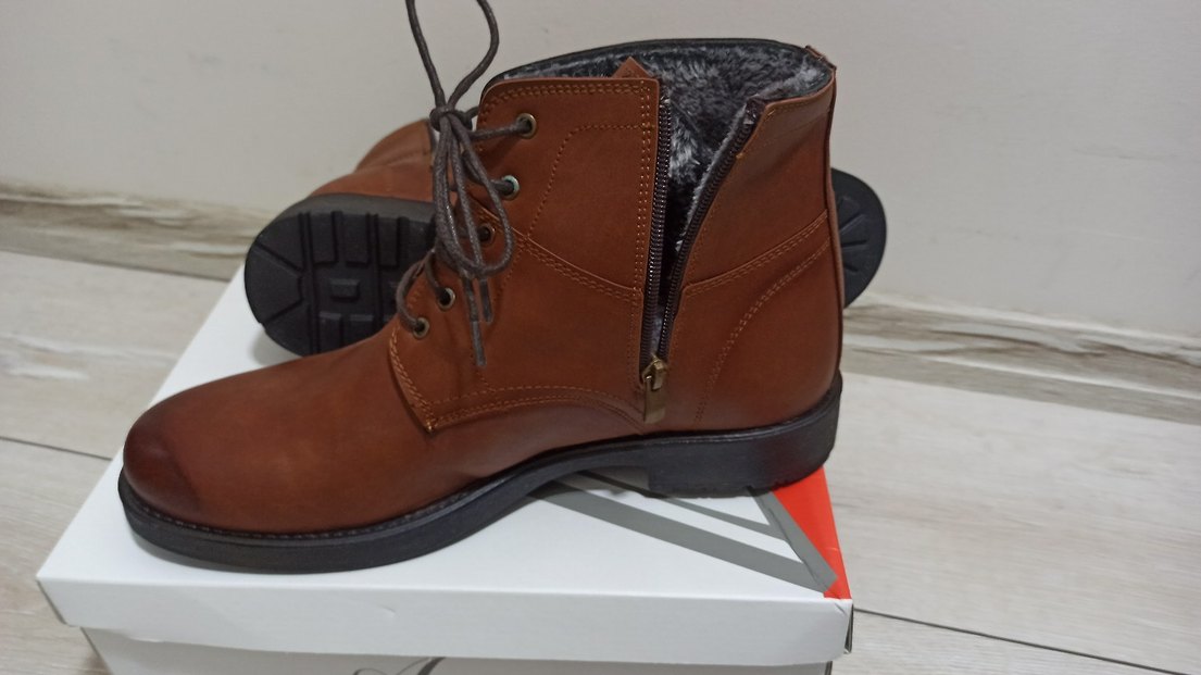 Kahverengi Deri Erkek Botları - Görsel 5