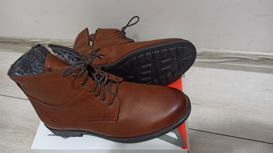 Kahverengi Deri Erkek Botları - Görsel 4