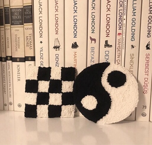 damalı & yingyang punch bardak altlığı ??