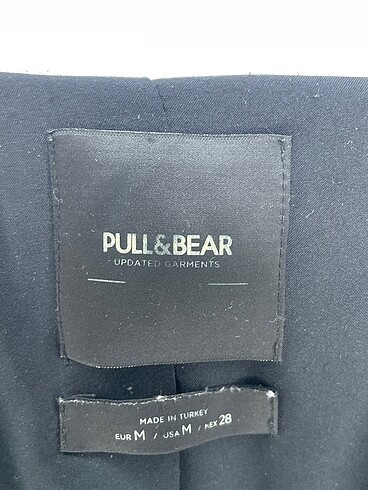 m Beden siyah Renk Pull and Bear Blazer %70 İndirimli.