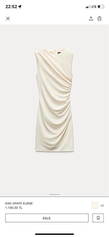 xs Beden #zara #elbise