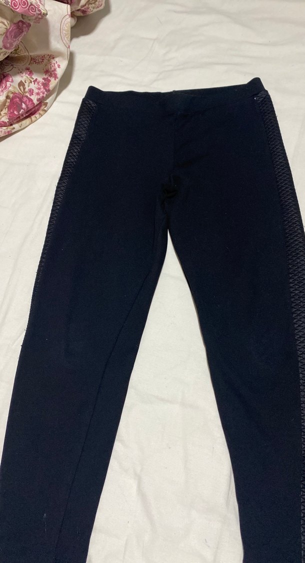 Siyah Esnek Midi Boy Kadın Tayt - Görsel 2