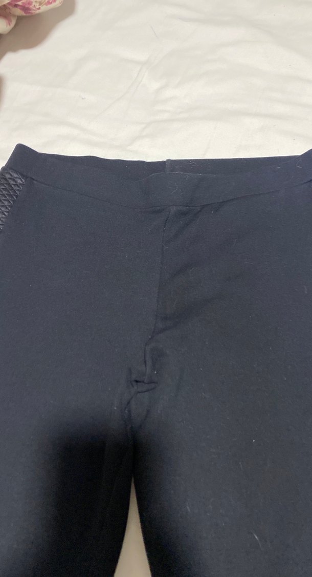 Siyah Esnek Midi Boy Kadın Tayt - Görsel 3