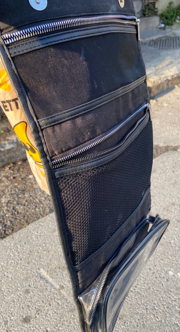 Tokalı Siyah Beyaz Puantiyeli Deri Çanta - Görsel 3