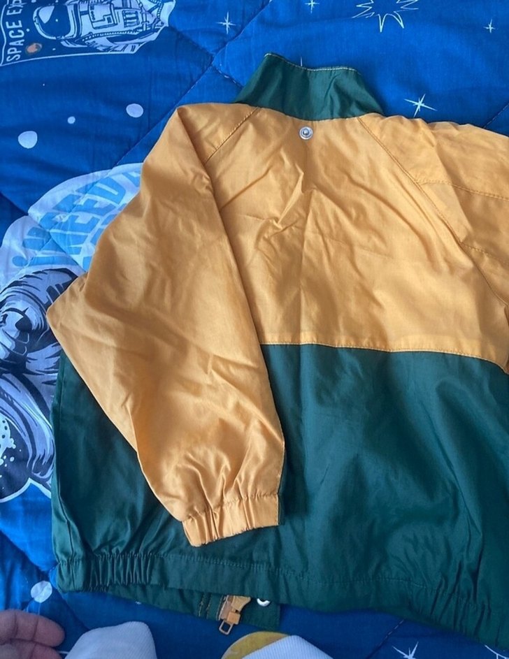 Erkek Çocuk Sarı Yeşil Yağmurluk Ceket - Görsel 3