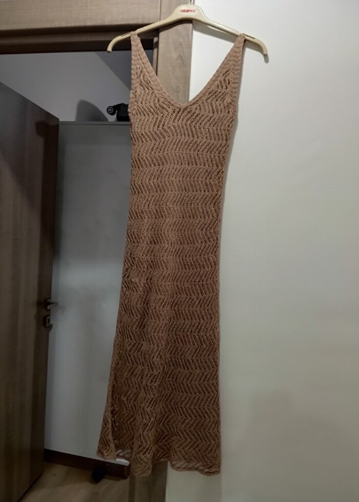 Askılı Triko elbise - Görsel 3