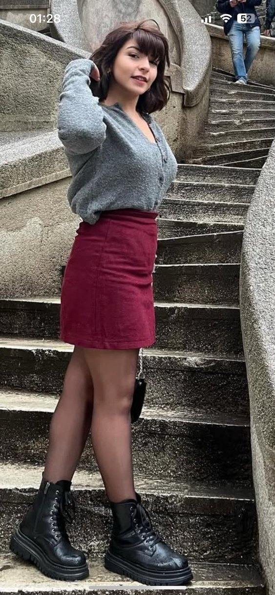 Bordo Midi  Eteği - Görsel 3