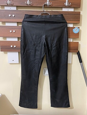 Siyah deri pantolon - Görsel 5