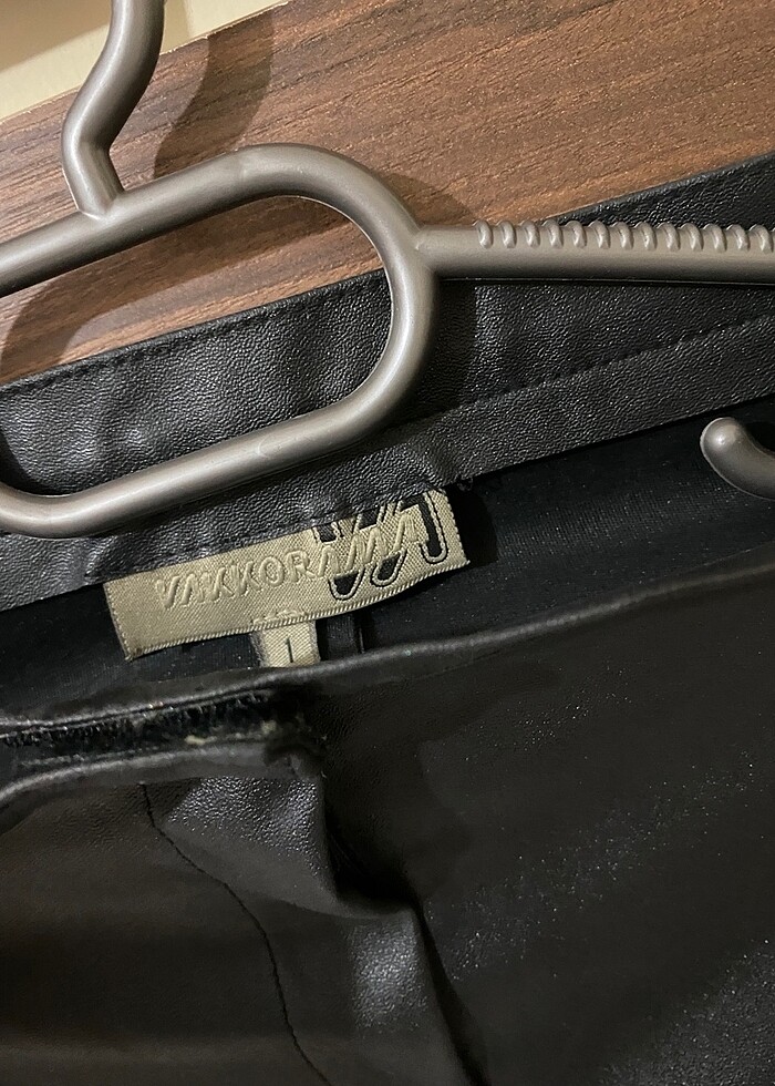 Siyah deri pantolon - Görsel 4